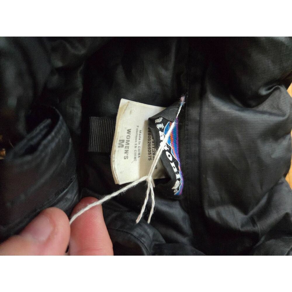 Patagonia Black Fiona Parka Coat Sz Medium - Picture 4 of 4
